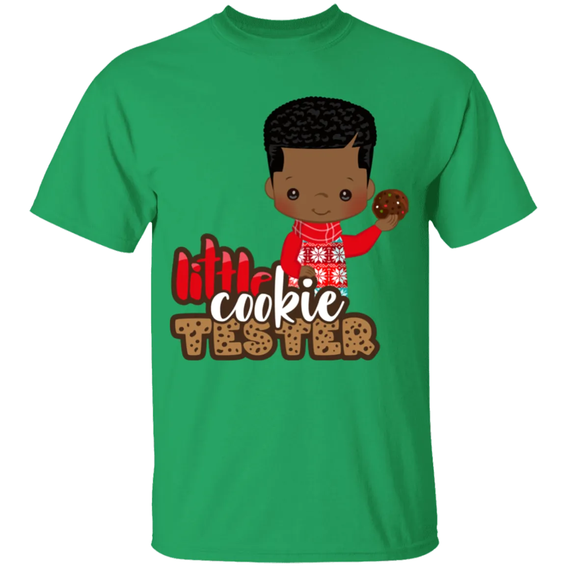 Little Cookie Tester African American Boy 100% Cotton T-Shirt