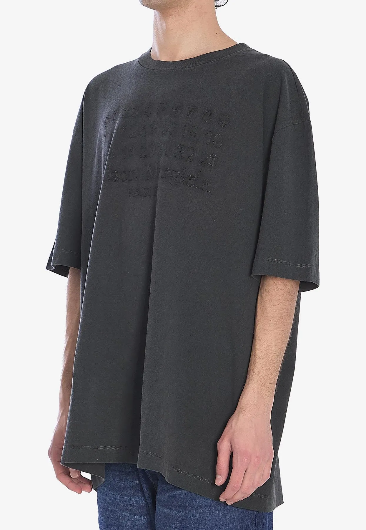 Logo Embroidered Oversized T-shirt