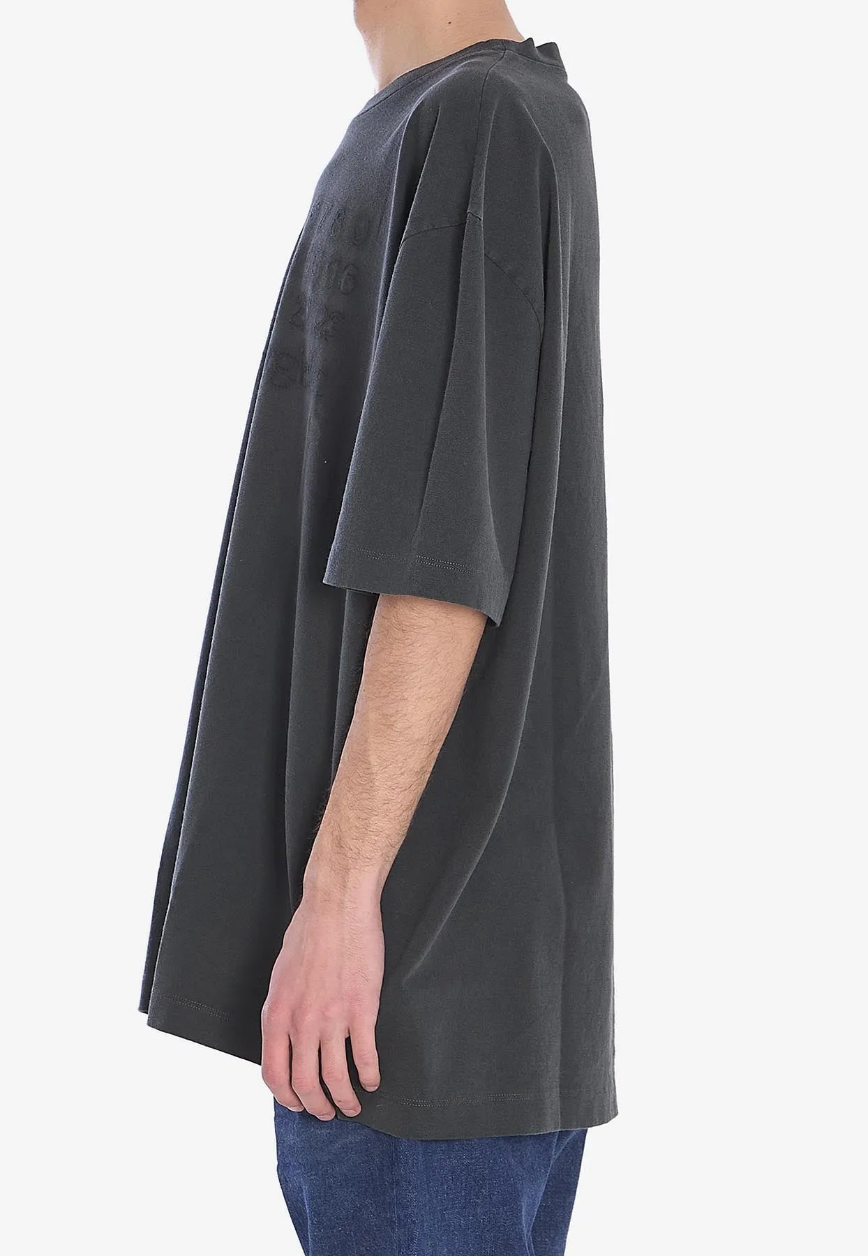 Logo Embroidered Oversized T-shirt