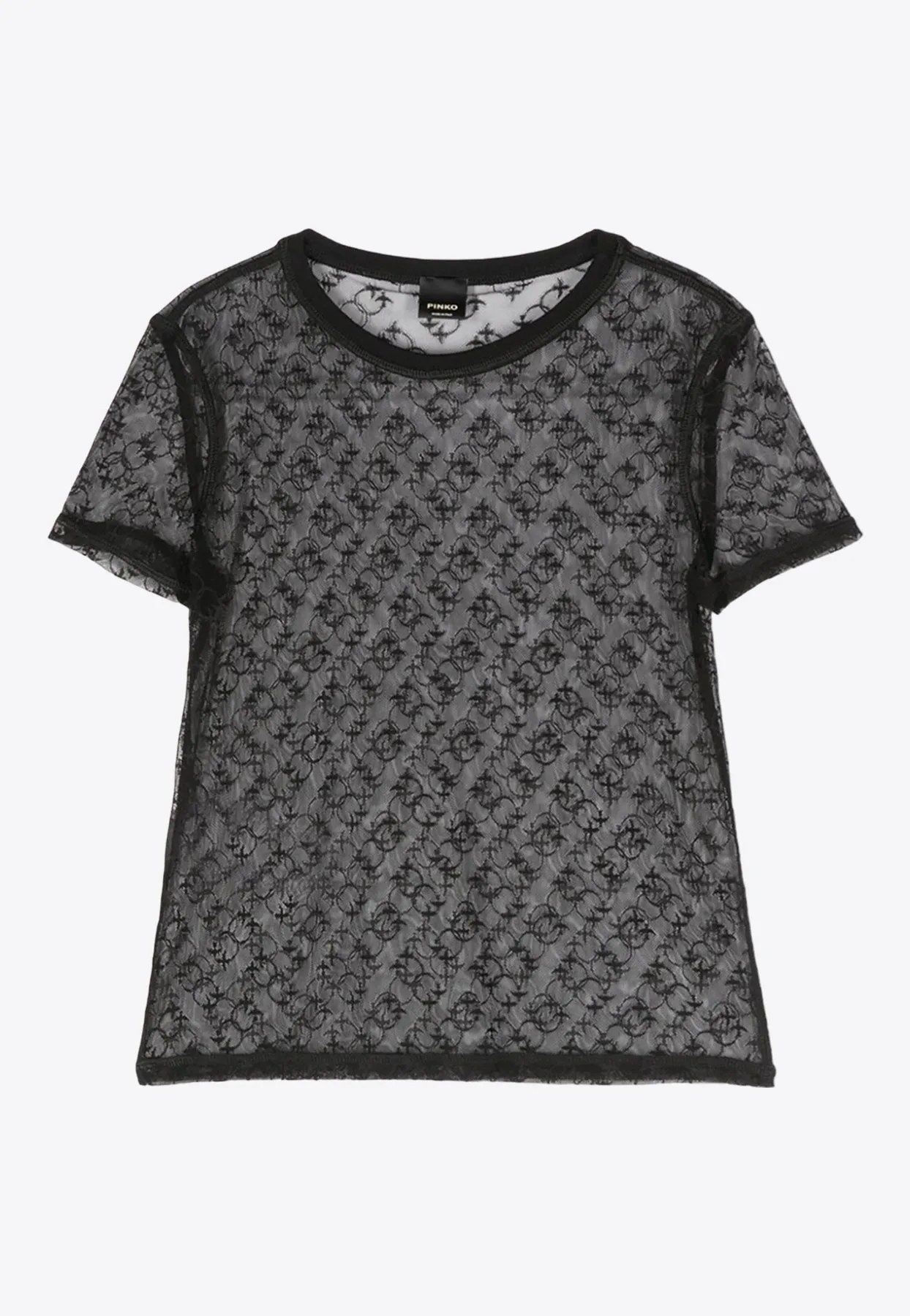 Logo Monogram Sheer T-shirt