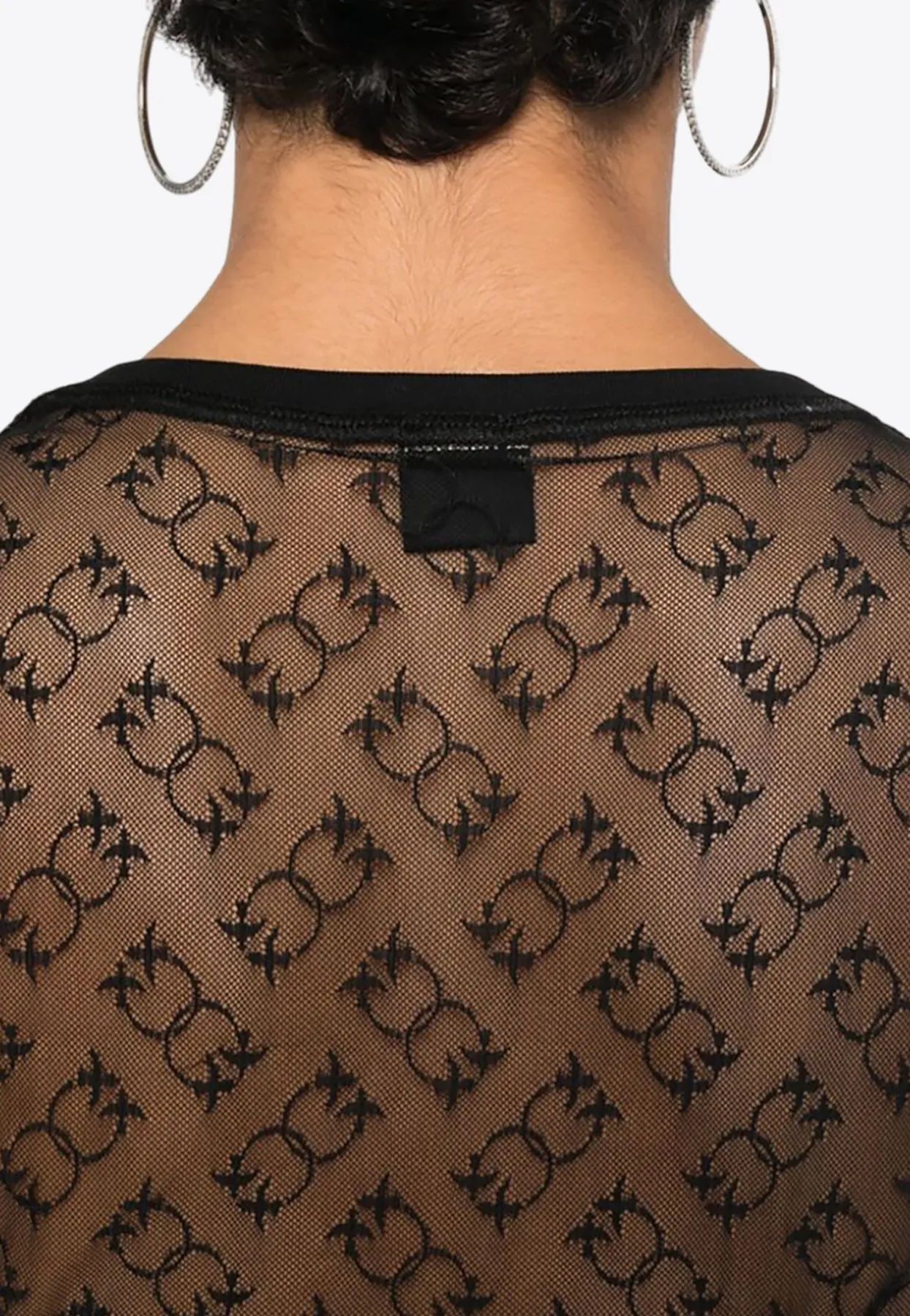 Logo Monogram Sheer T-shirt