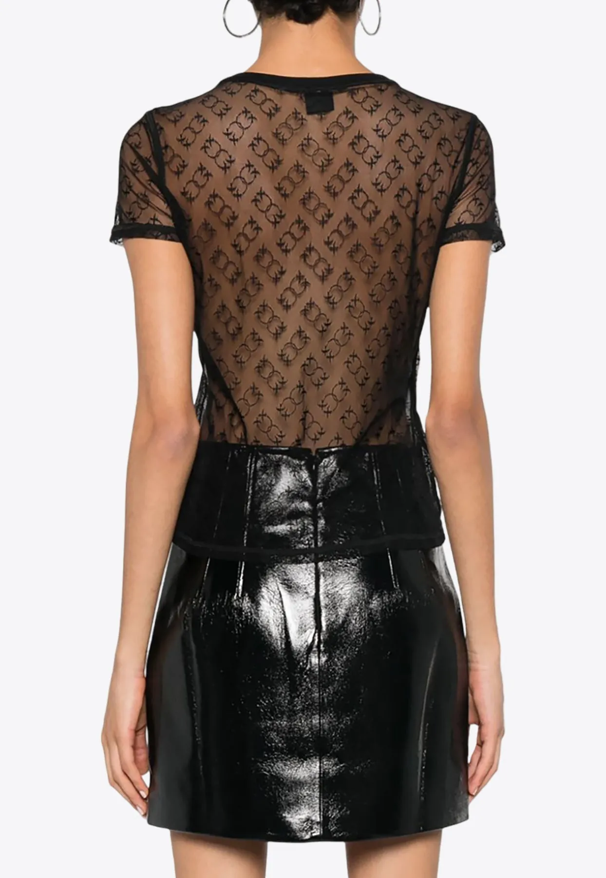 Logo Monogram Sheer T-shirt