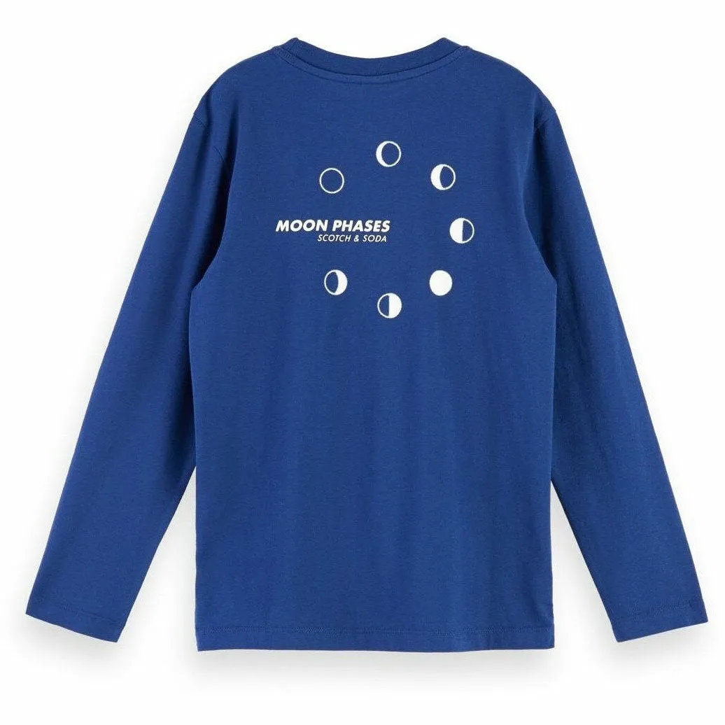Long Sleeve Artwork T-Shirt - Navy