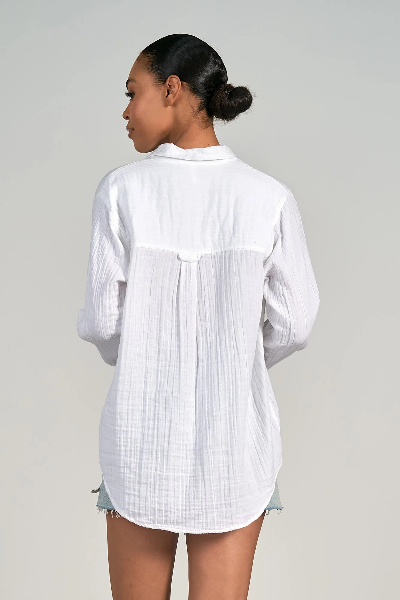 Long Sleeve Button Down Top
