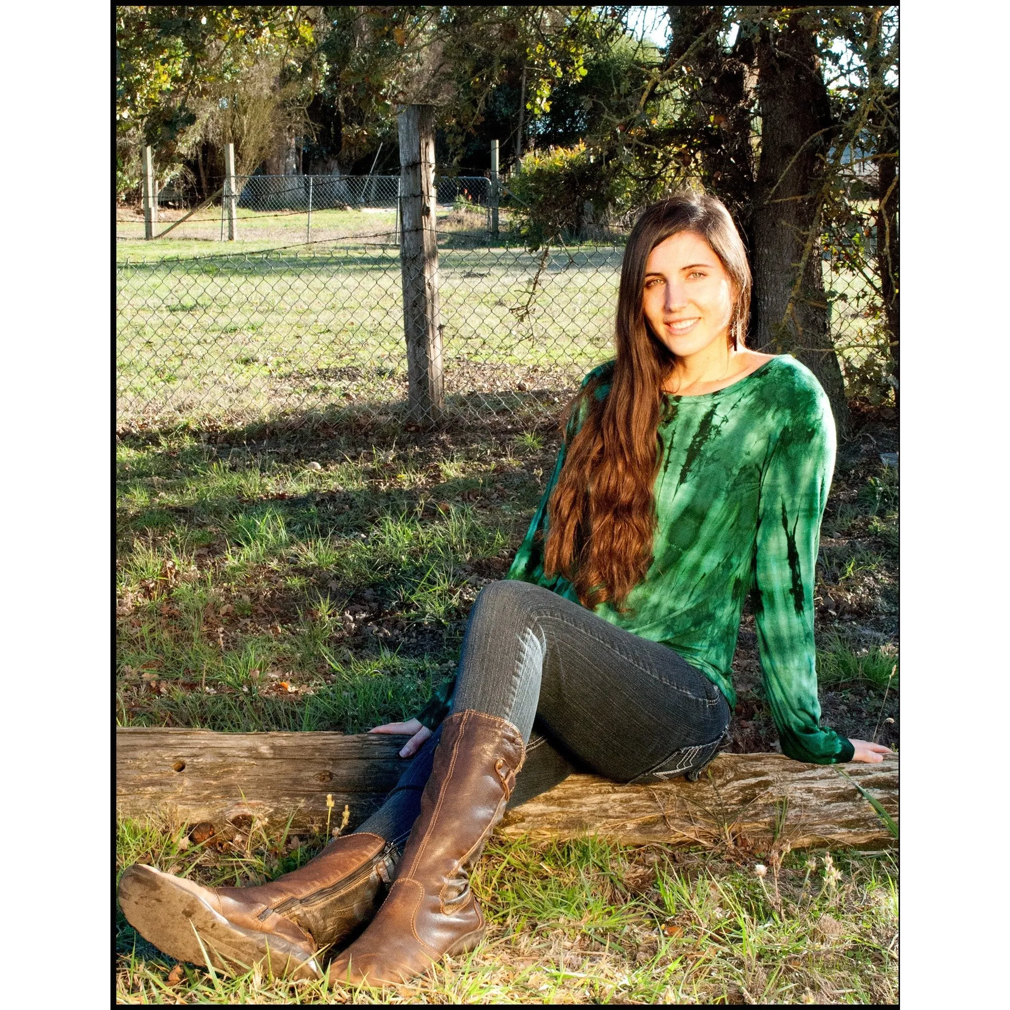 Long Sleeve Scoop Neck Top