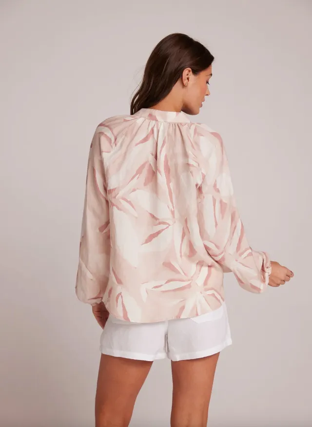 Long Sleeve Shirred Raglan Shirt