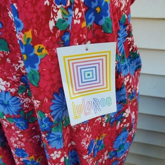Lot 4 LuLaRoe Maxi Skirt 3XL NWT New with Tag Purple Pink Red Floral Black Dress
