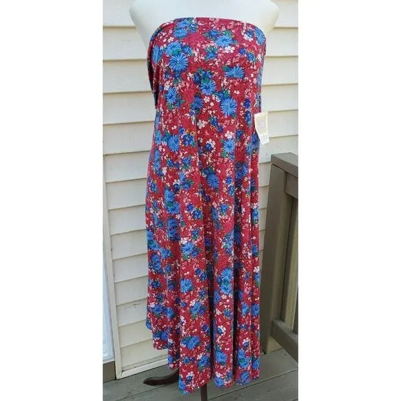 Lot 4 LuLaRoe Maxi Skirt 3XL NWT New with Tag Purple Pink Red Floral Black Dress