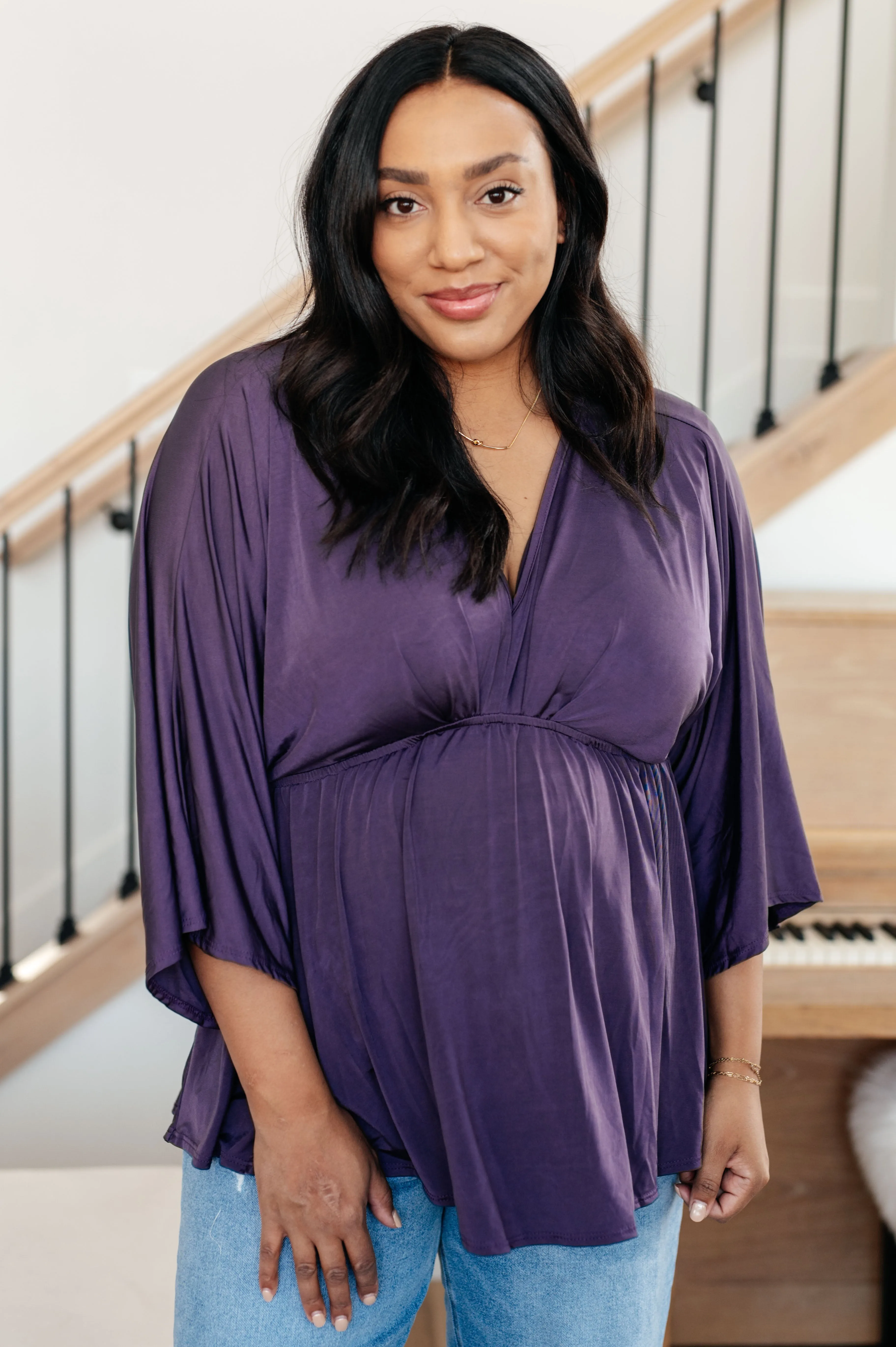LOVE ON THE LINE PEPLUM BLOUSE