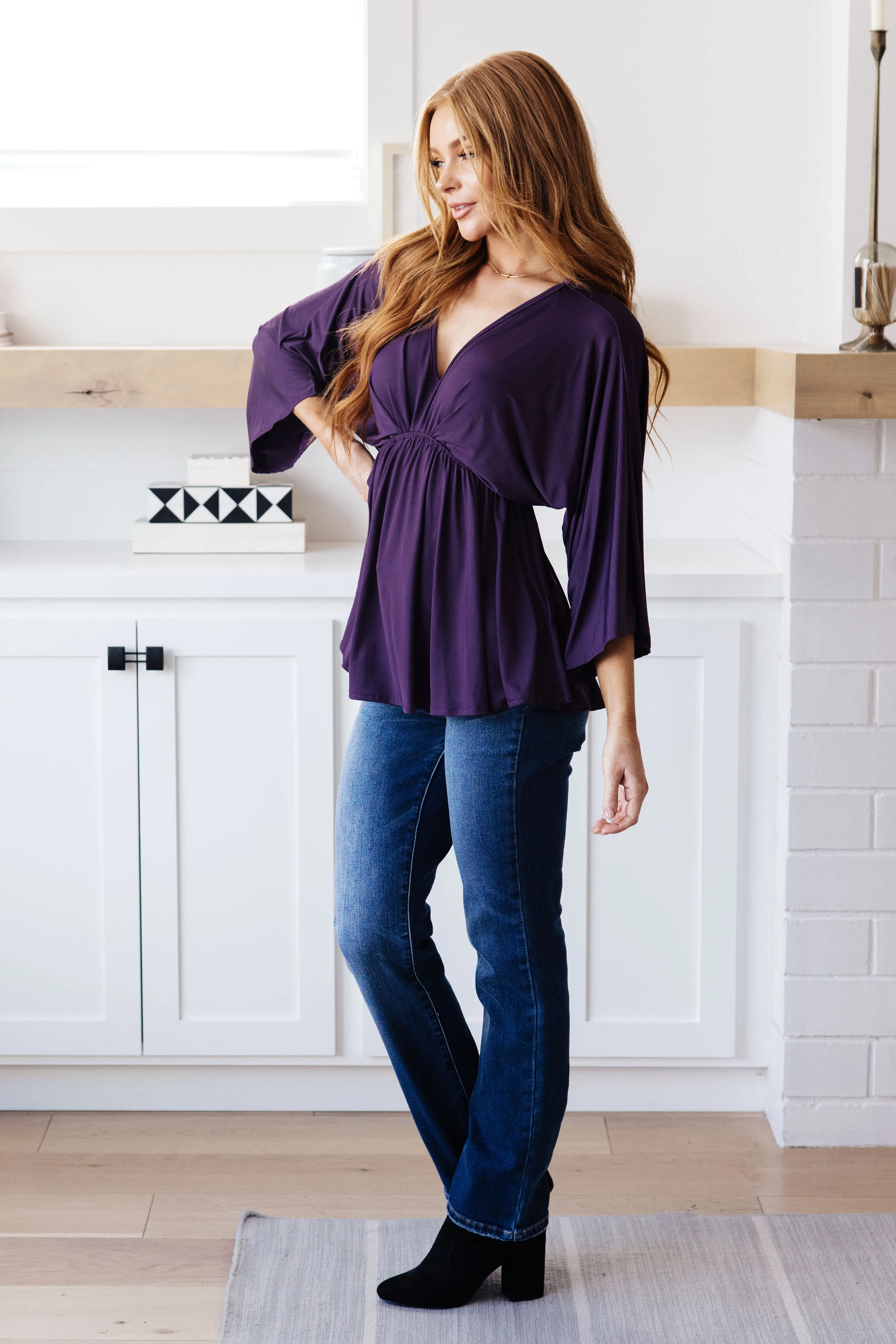 LOVE ON THE LINE PEPLUM BLOUSE