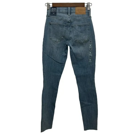 LUCKY BRAND AVA MID RISE SUPER SKINNY MEDIUM WASH JEANS NWT WOMEN'S SIZE 24