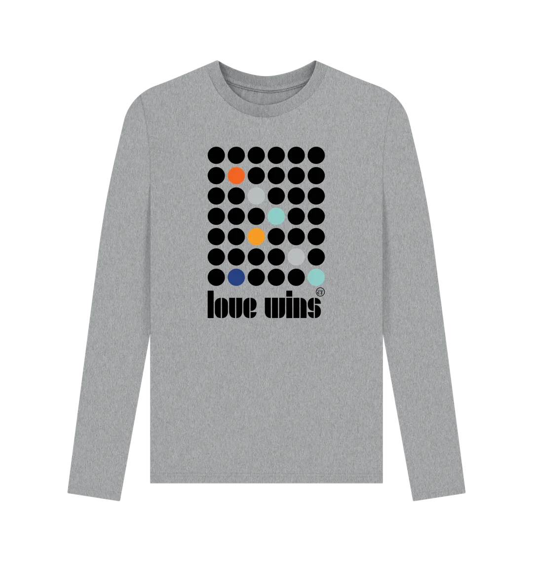 LV Haus. Long sleeve tee. 100% organic . White & grey. Free UK post
