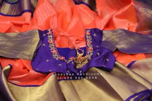 Lyte weight Pattu Sarees online,South Indian Sarees,Pure Silk Sarees,Kanjivaram Saree,kanchi pattu saree,Zari saree,Pastel saree - NIHIRA