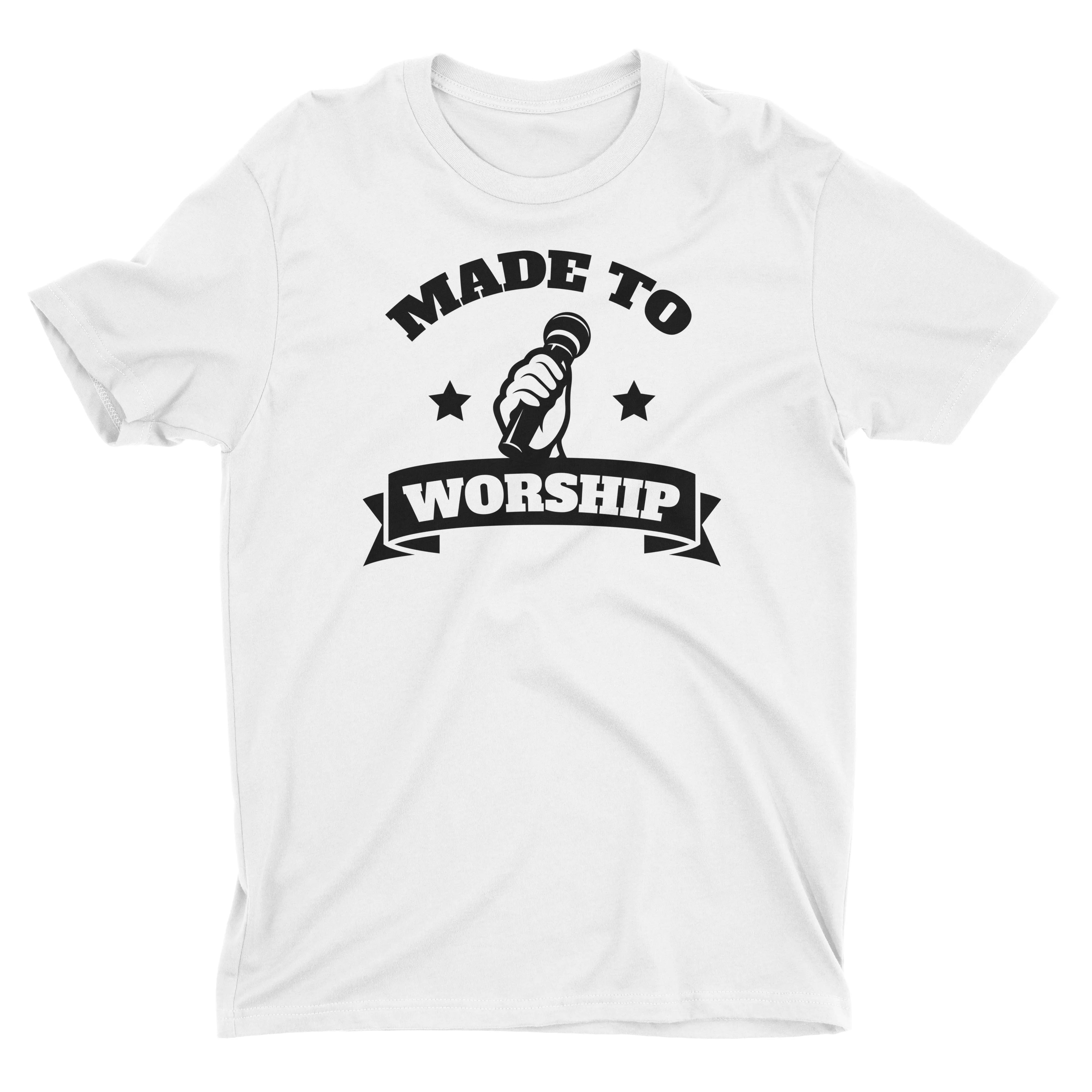 Made To Worship Lead Singer Vocals Music Worshiper Band Christian T-Shirt for Men