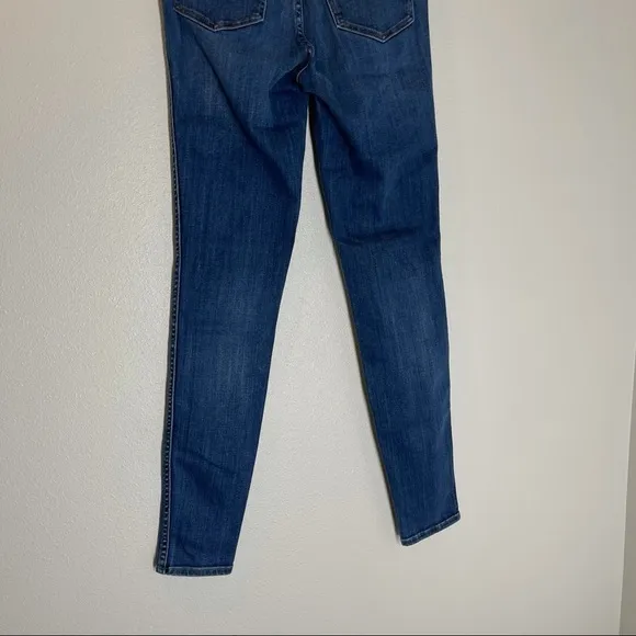 Madewell 10” High Rise Skinny Jeans Danny Wash Dark Blue Size 26 Tall Women’s