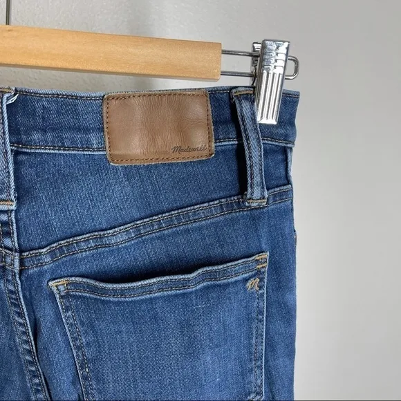 Madewell 10” High Rise Skinny Jeans Danny Wash Dark Blue Size 26 Tall Women’s