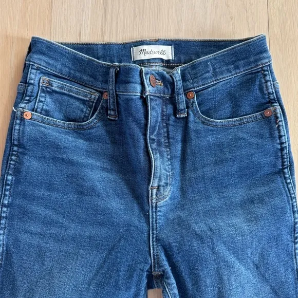 Madewell 10&quot; High-Rise Skinny Jeans in Wendover Wash Size 26