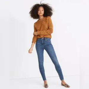 Madewell 10&quot; High-Rise Skinny Jeans in Wendover Wash Size 26