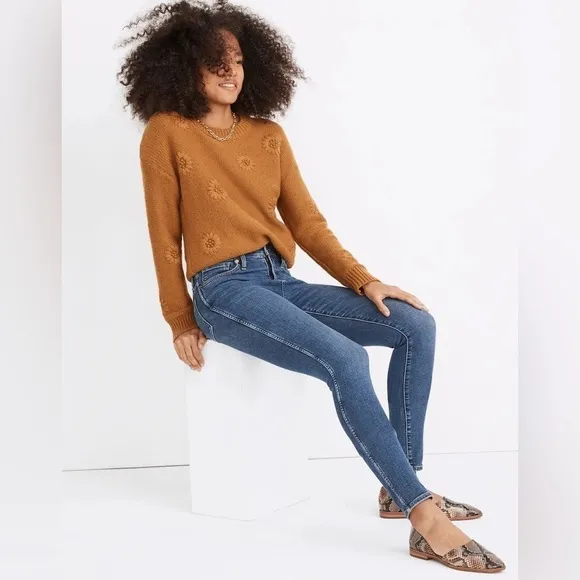 Madewell 10&quot; High-Rise Skinny Jeans in Wendover Wash Size 26