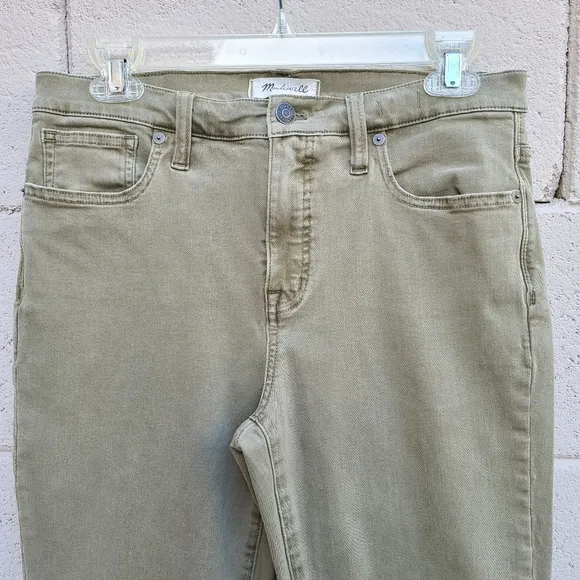 Madewell | 9&quot; High-Rise Skinny Soft Jeans: Raw-Hem Garment-Dyed Edition Size 30
