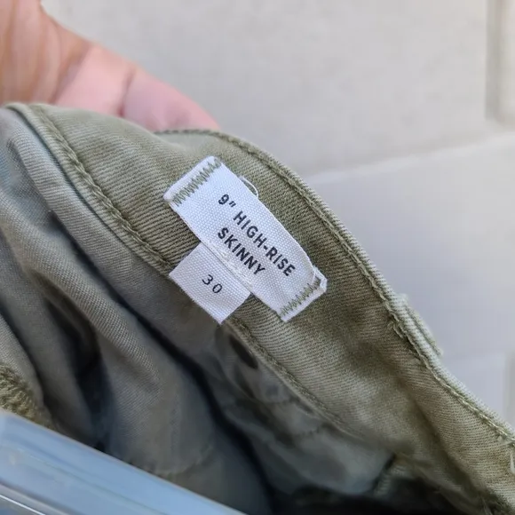 Madewell | 9&quot; High-Rise Skinny Soft Jeans: Raw-Hem Garment-Dyed Edition Size 30