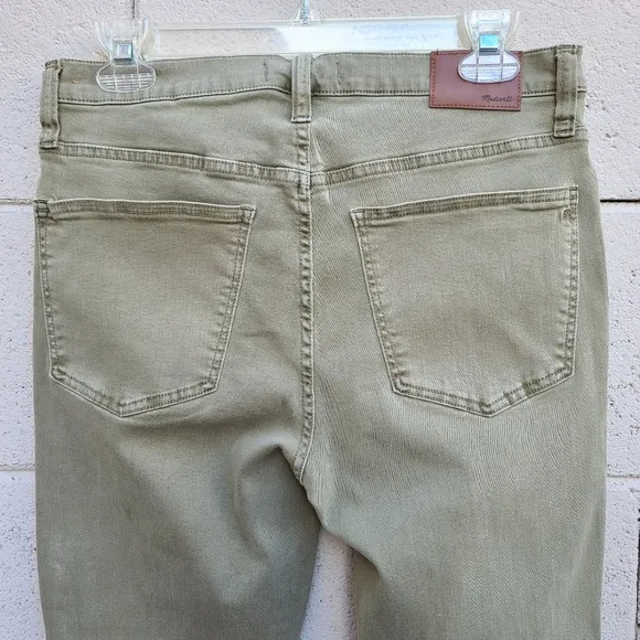 Madewell | 9&quot; High-Rise Skinny Soft Jeans: Raw-Hem Garment-Dyed Edition Size 30