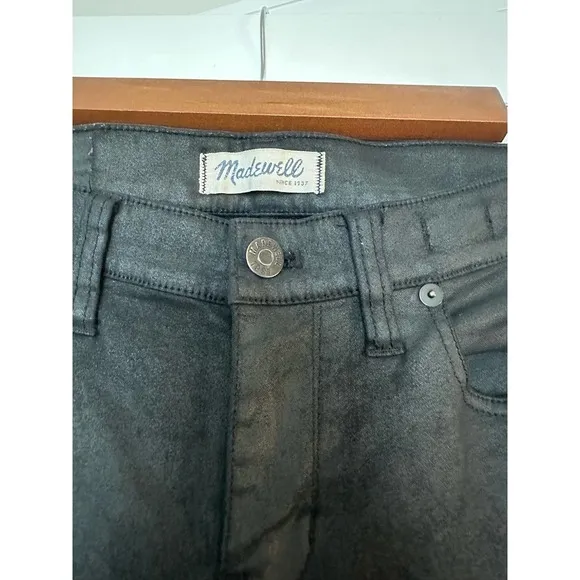 Madewell Black Coated Jeans Skinny Skinny 29