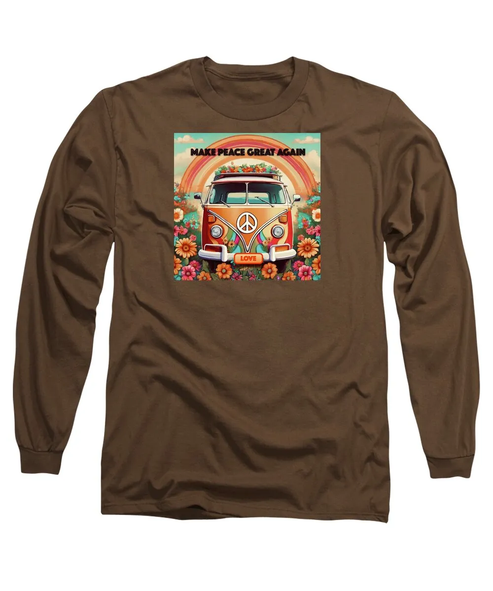 MAKE PEACE GREAT AGAIN - Vintage Love Van - Long Sleeve T-Shirt