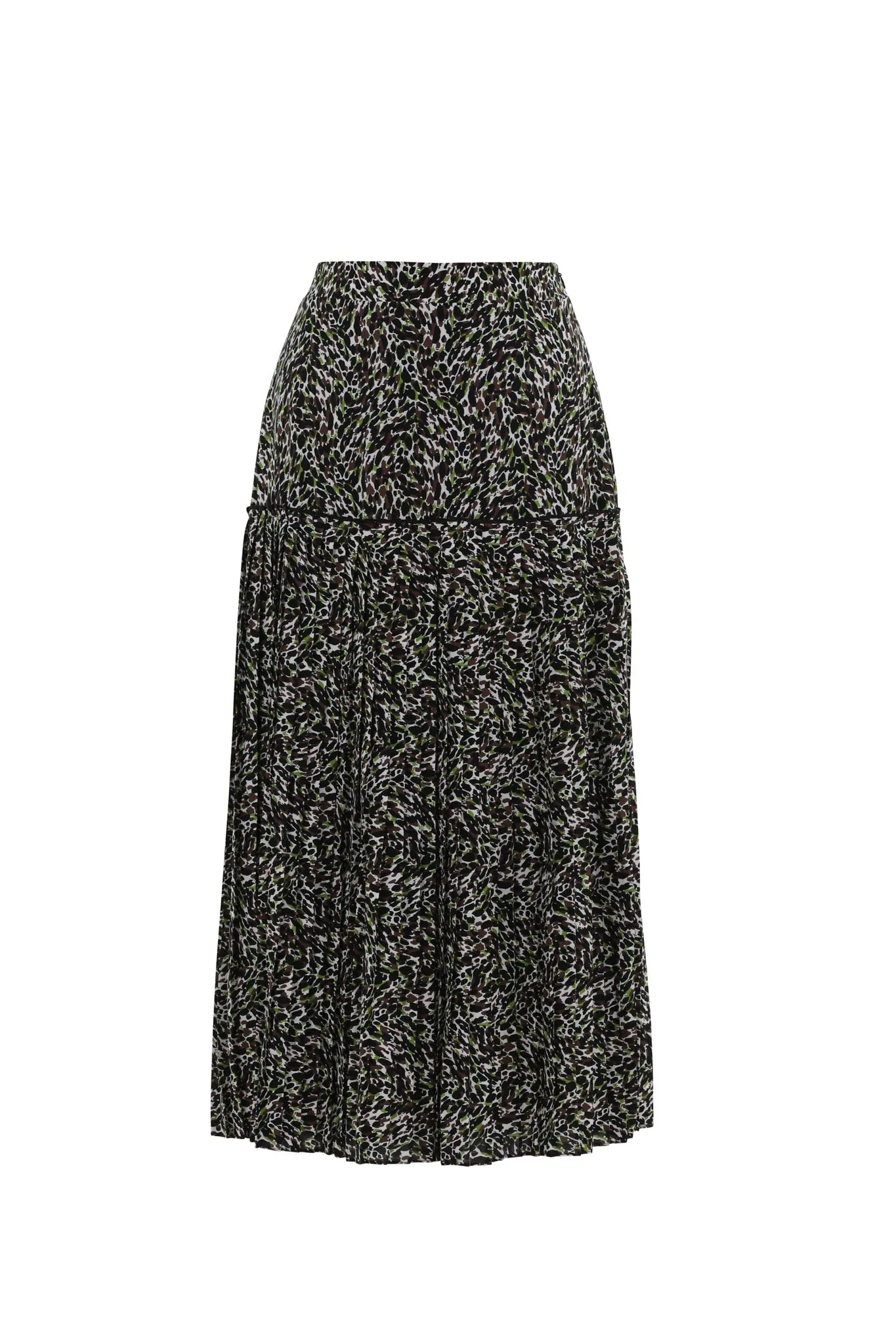 Marble Ladies SKIRT Brown Green Multi