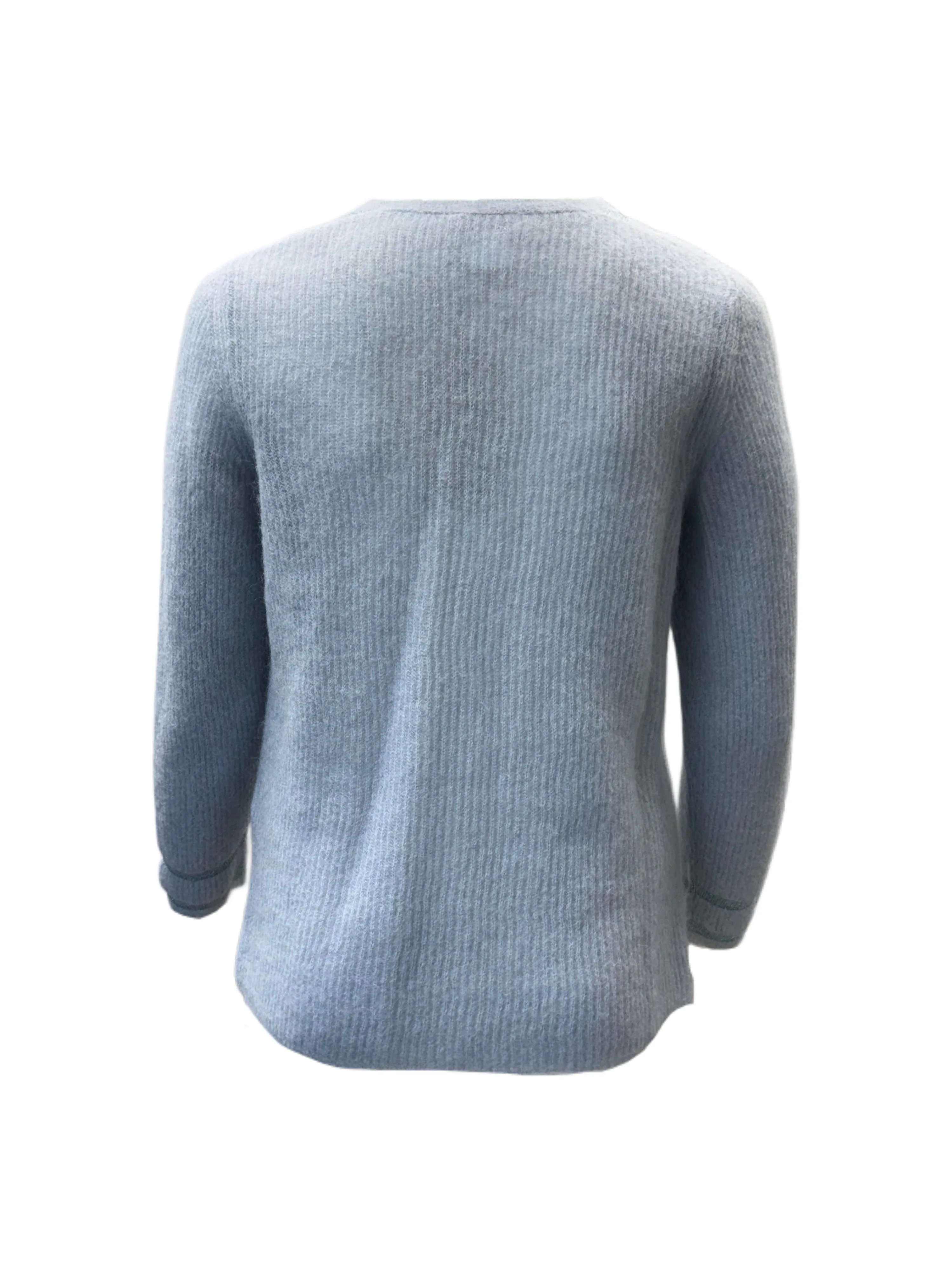 Marina Rinaldi Women's Blue Magnesio Button Closure Cardigan NWT