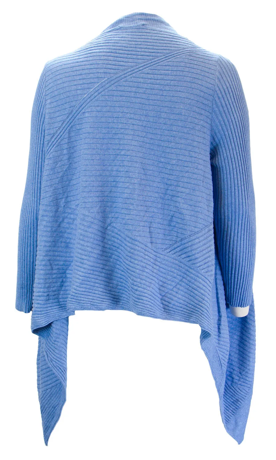 MARINA RINALDI Women's Blue Molly Hi-Low Cardigan $385 NWT