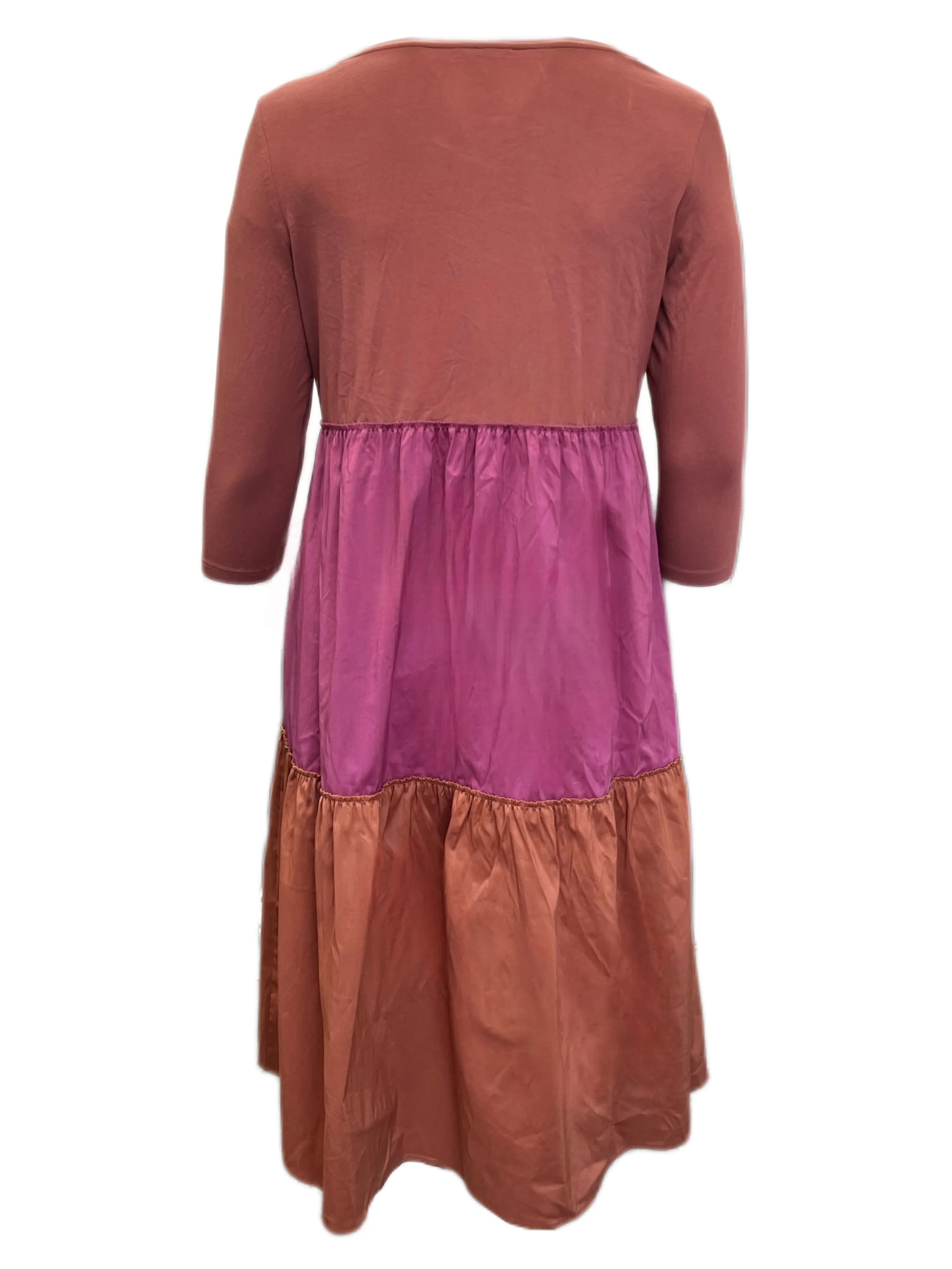 Marina Rinaldi Women's Brown Oliveto A Line Dress NWT