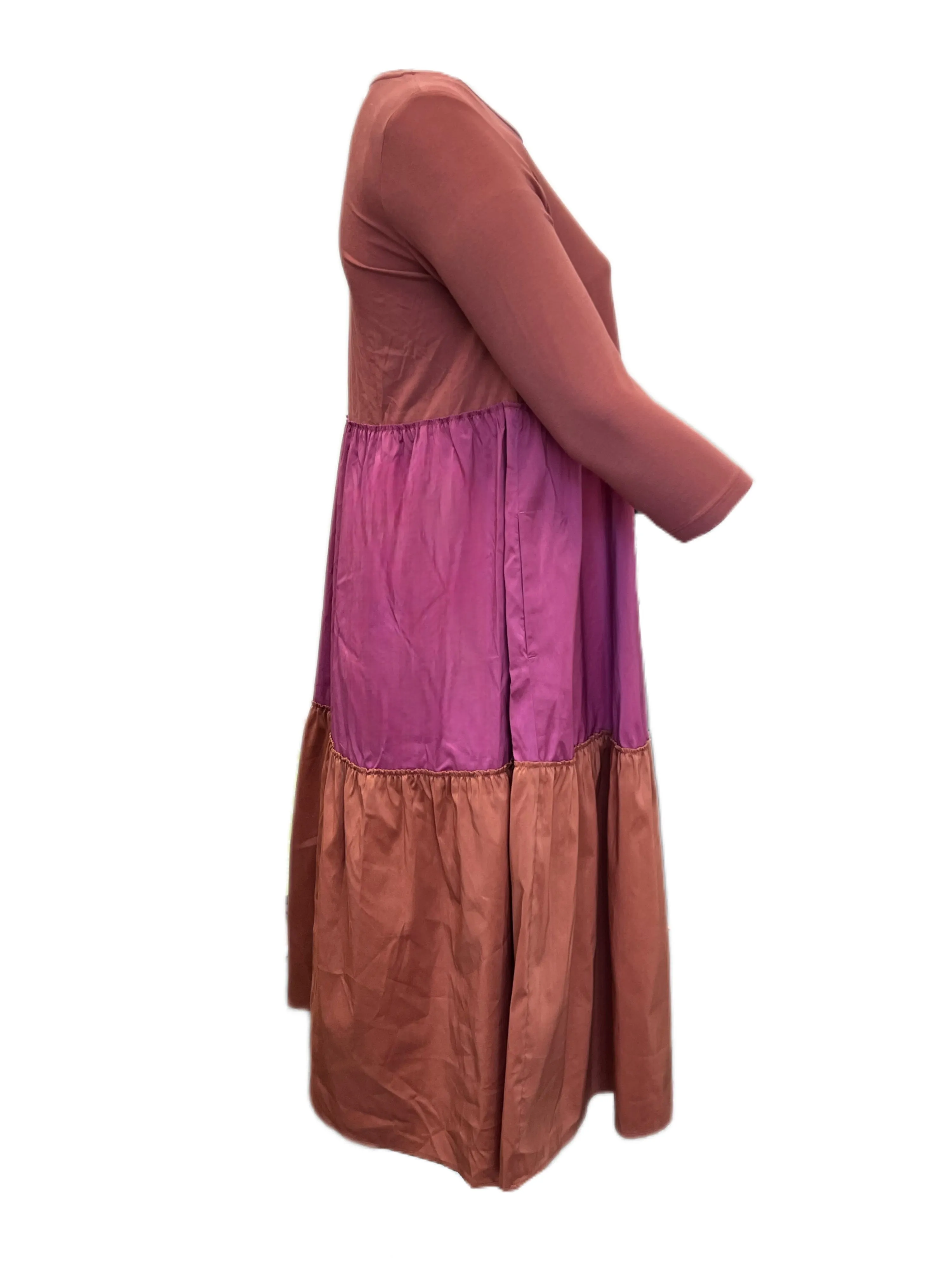Marina Rinaldi Women's Brown Oliveto A Line Dress NWT