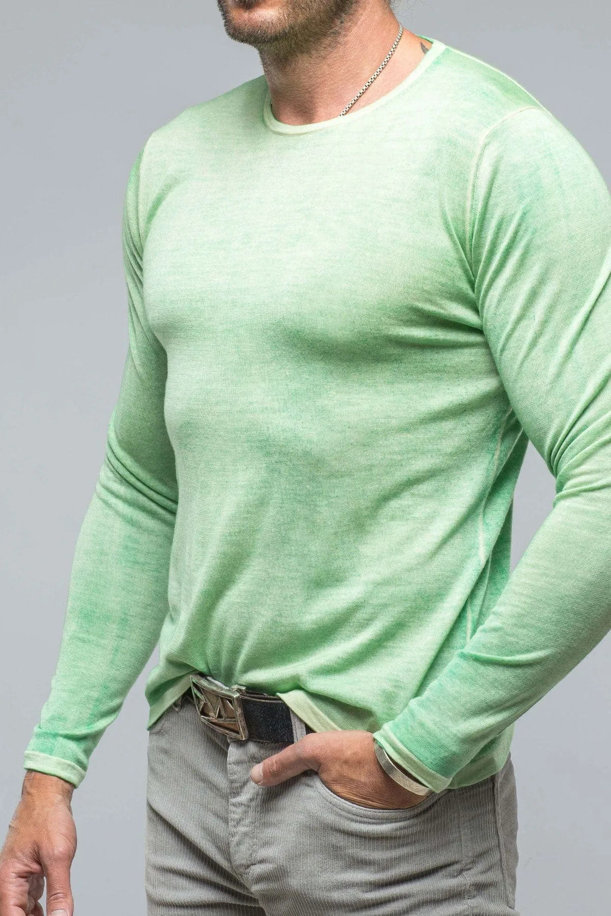 Matteo Cashmere Crew In Green