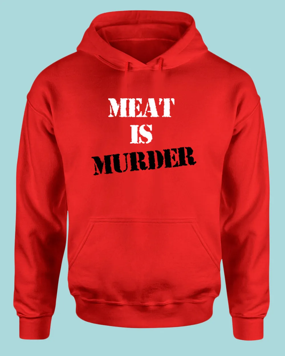 Meat is Murder Hoodie, vegetarian Hoodie
