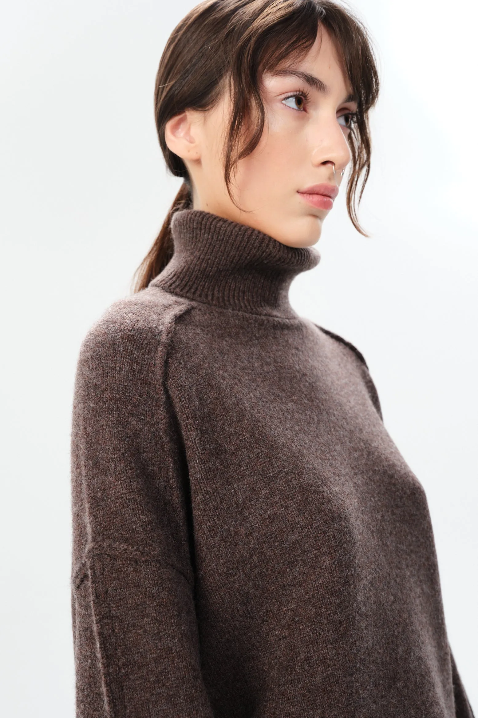 Melian Jordan Turtleneck in Brown