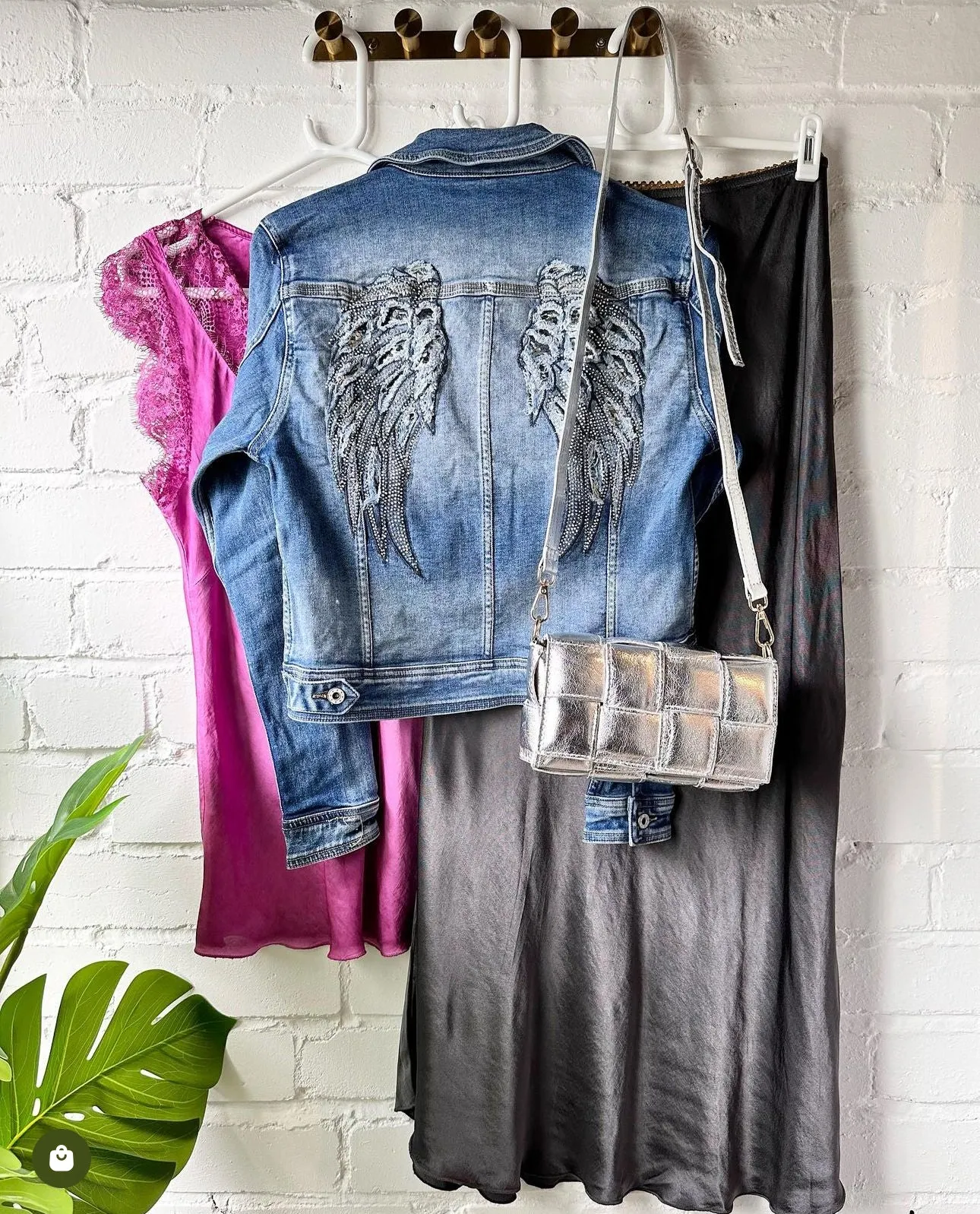 Melly & Co Angel Wing Denim Jacket