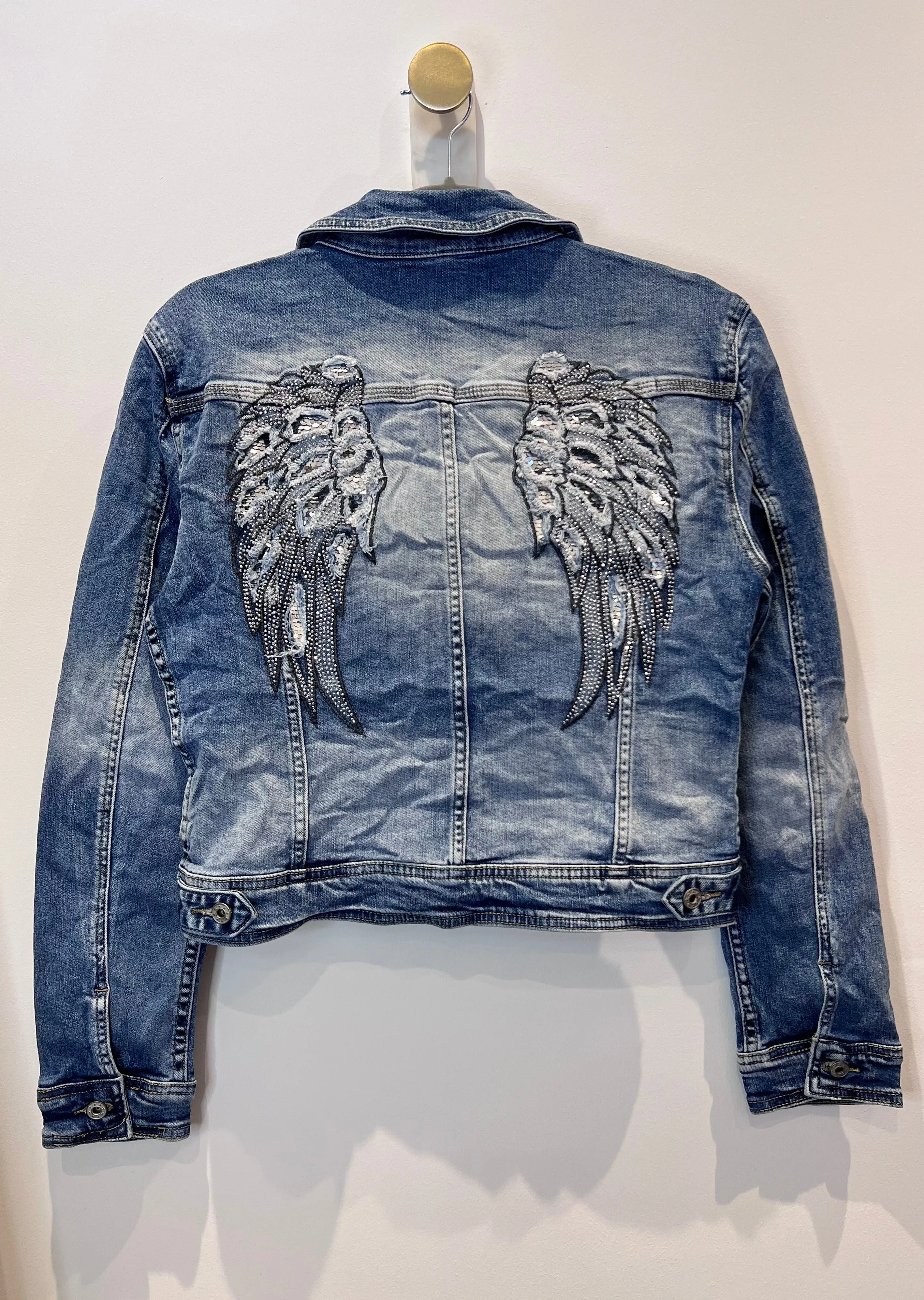 Melly & Co Angel Wing Denim Jacket