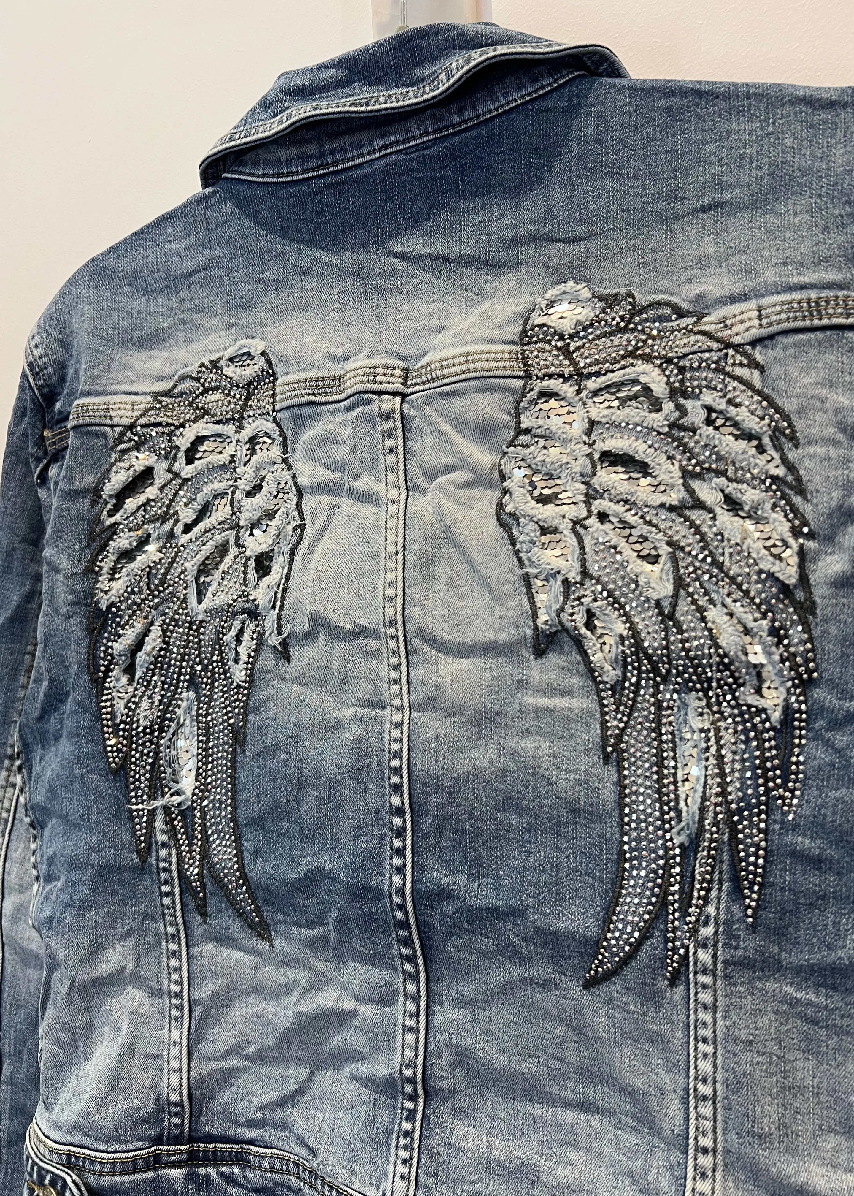 Melly & Co Angel Wing Denim Jacket