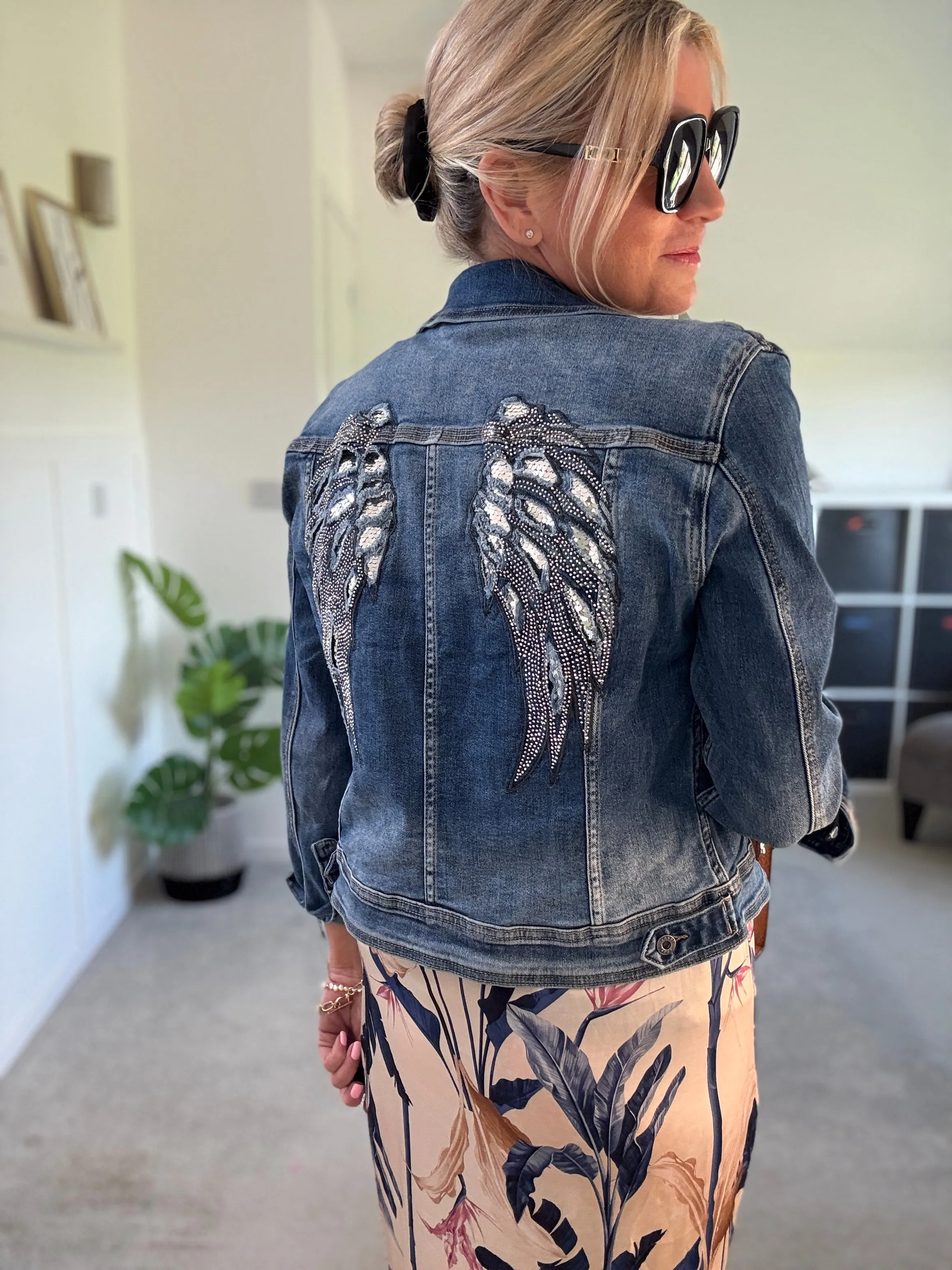 Melly & Co Angel Wing Denim Jacket