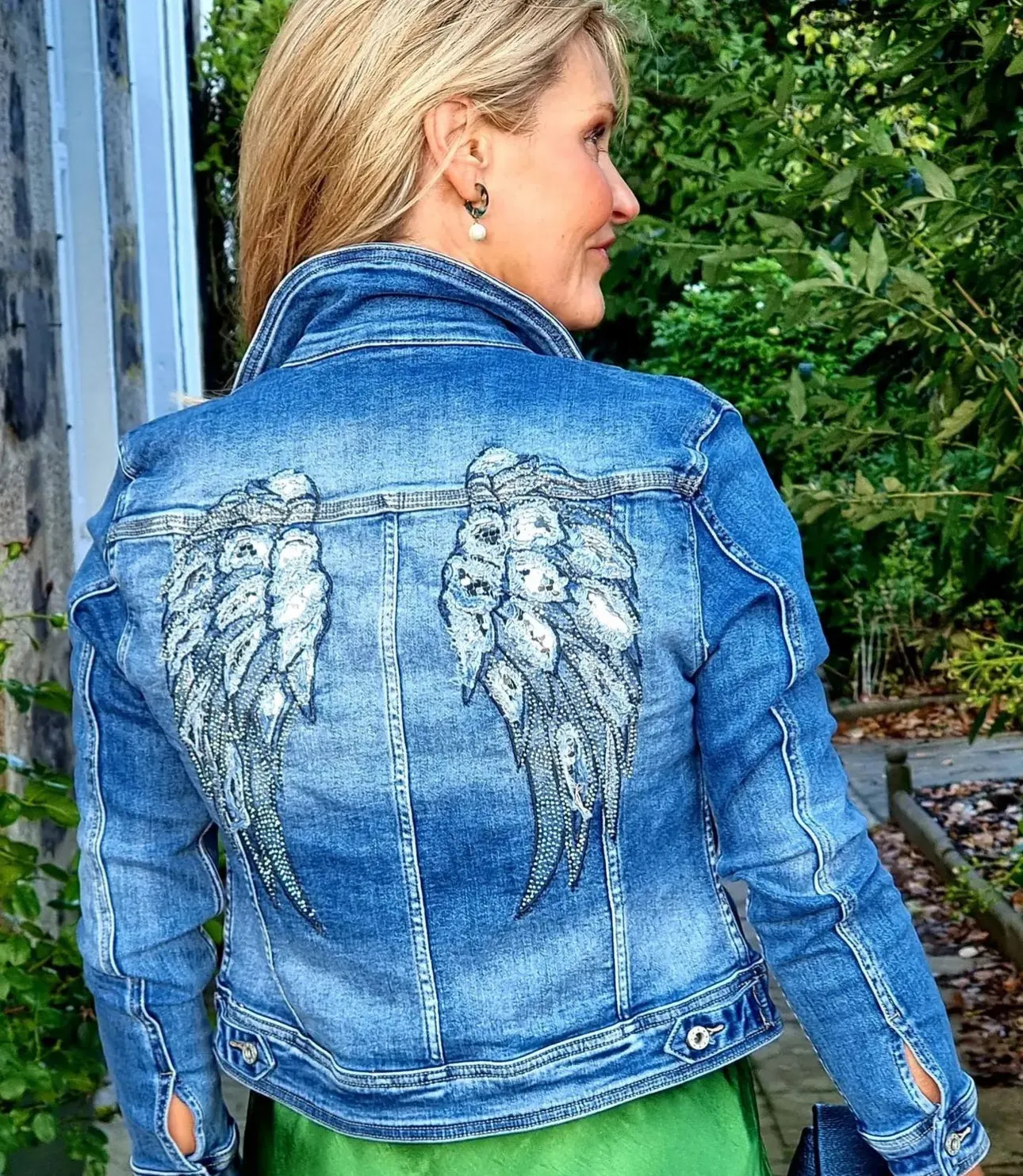 Melly & Co Angel Wing Denim Jacket