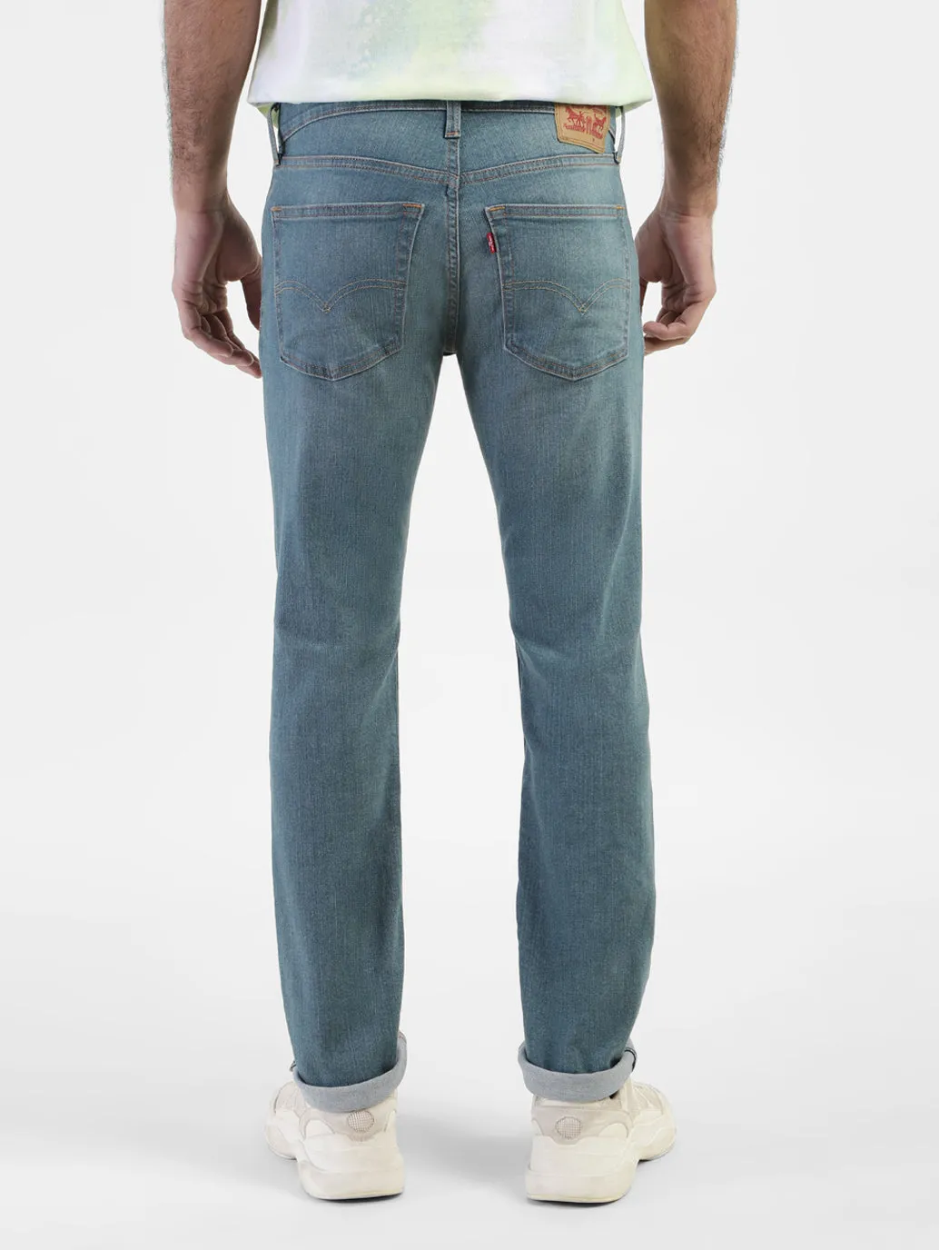 Men's 65504 Blue Skinny Fit Mid Rise Jeans