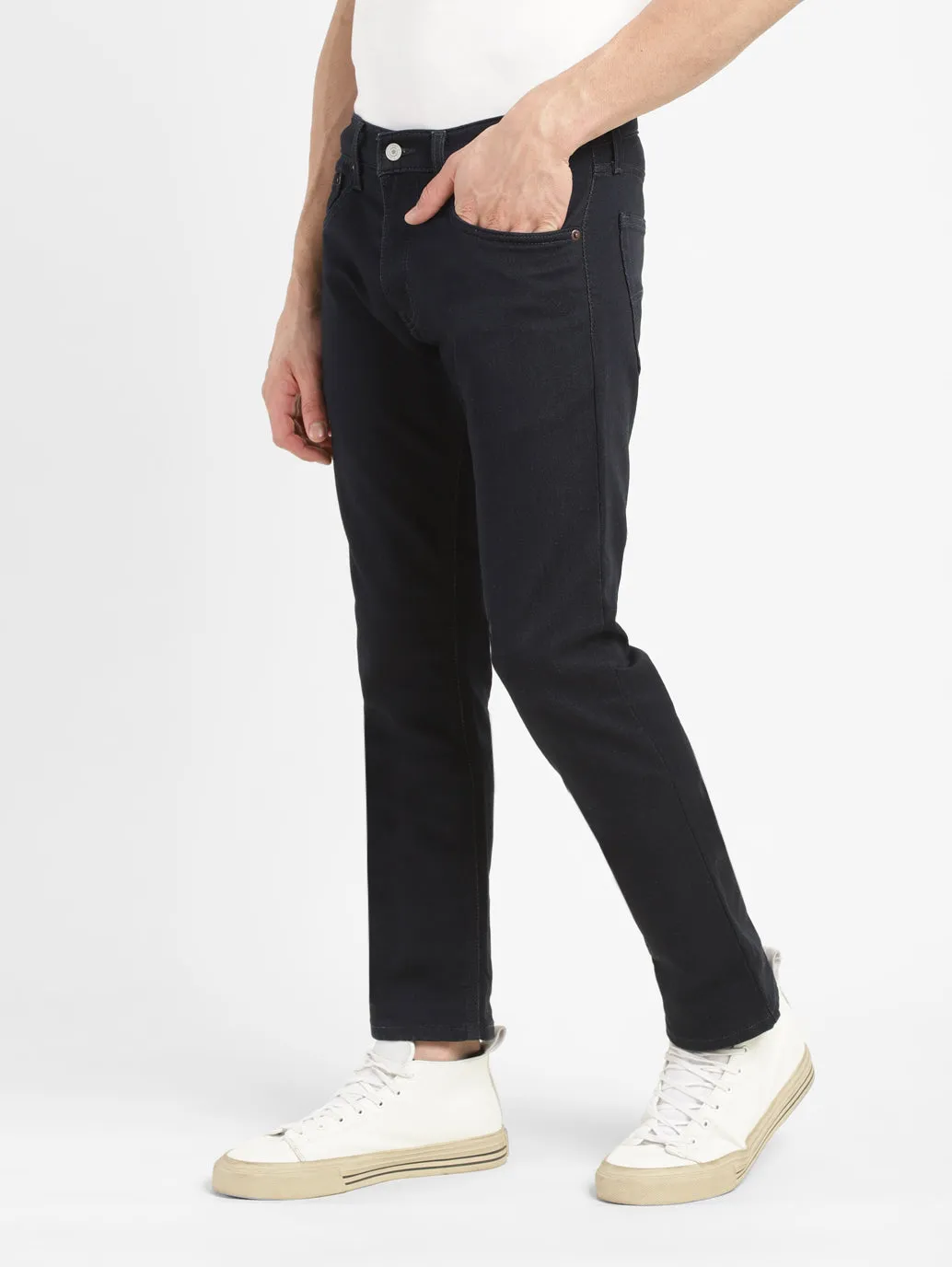 Men's 65504 Dark Indigo Skinny Fit Mid Rise Jeans