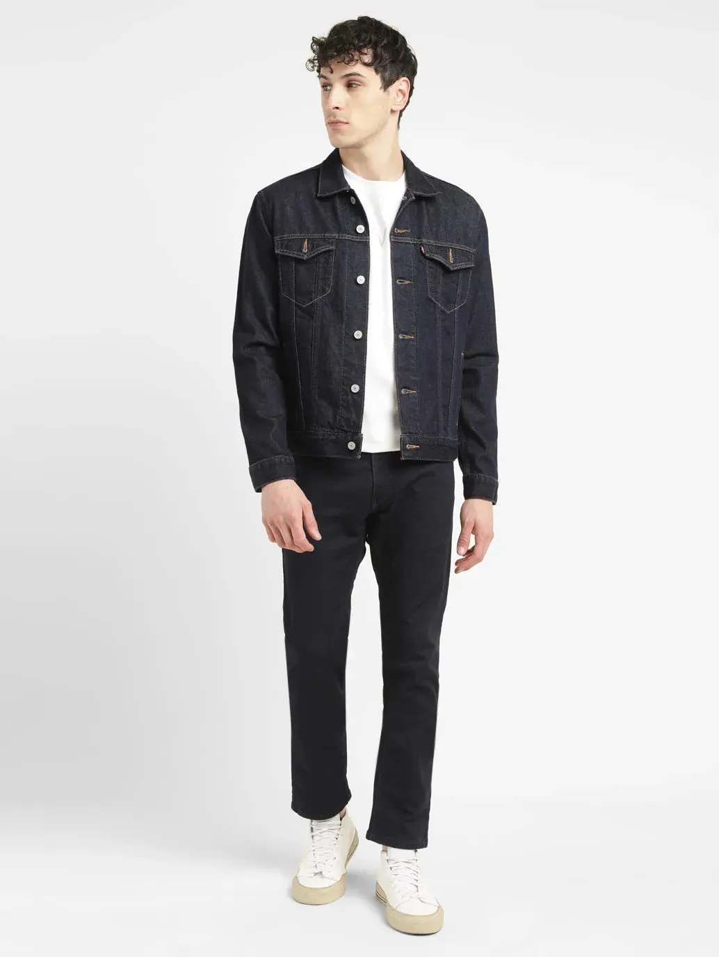 Men's 65504 Dark Indigo Skinny Fit Mid Rise Jeans