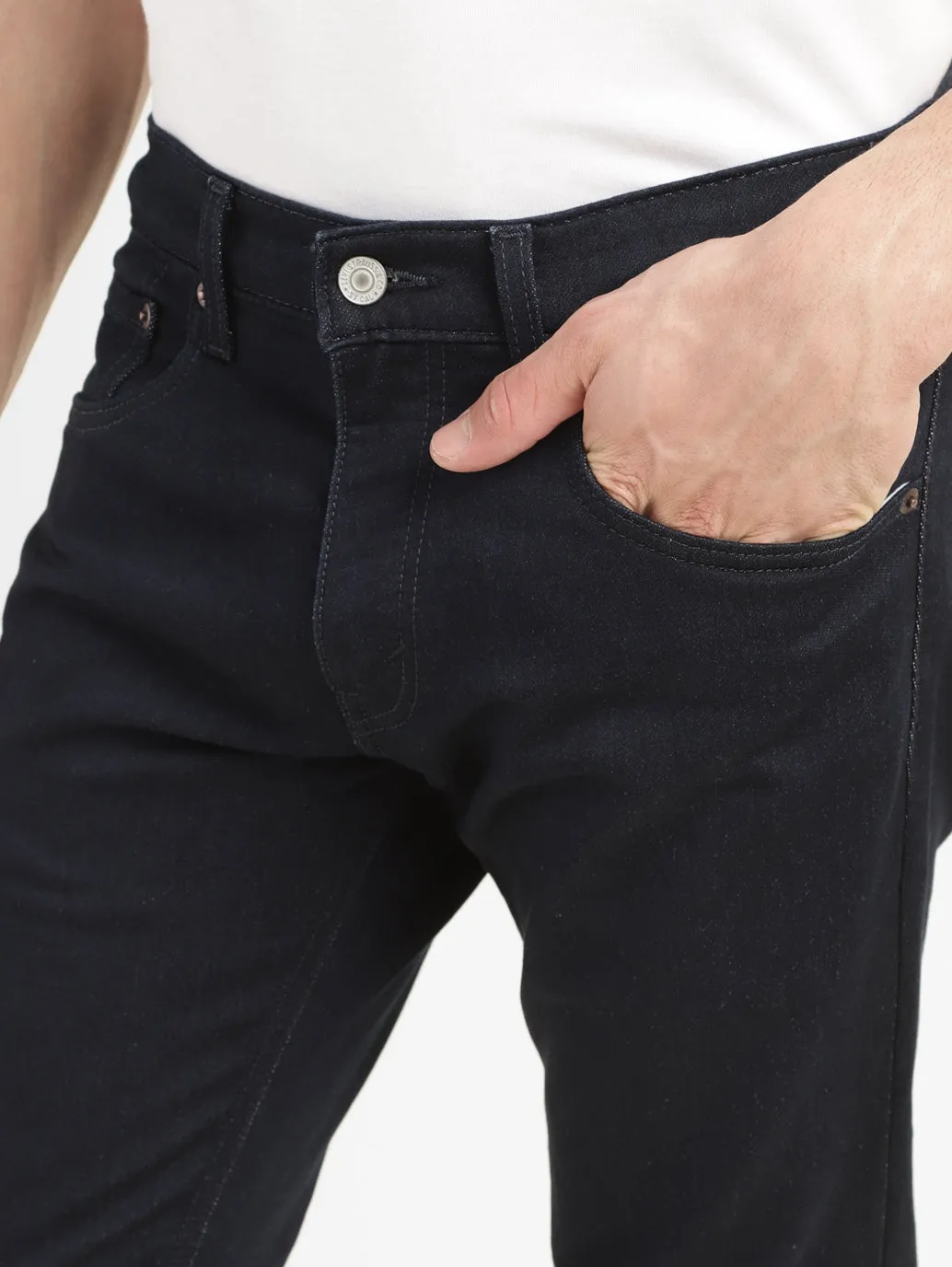 Men's 65504 Dark Indigo Skinny Fit Mid Rise Jeans