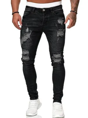 Men's Cool Slim Fit Ripped Skinny Jeans