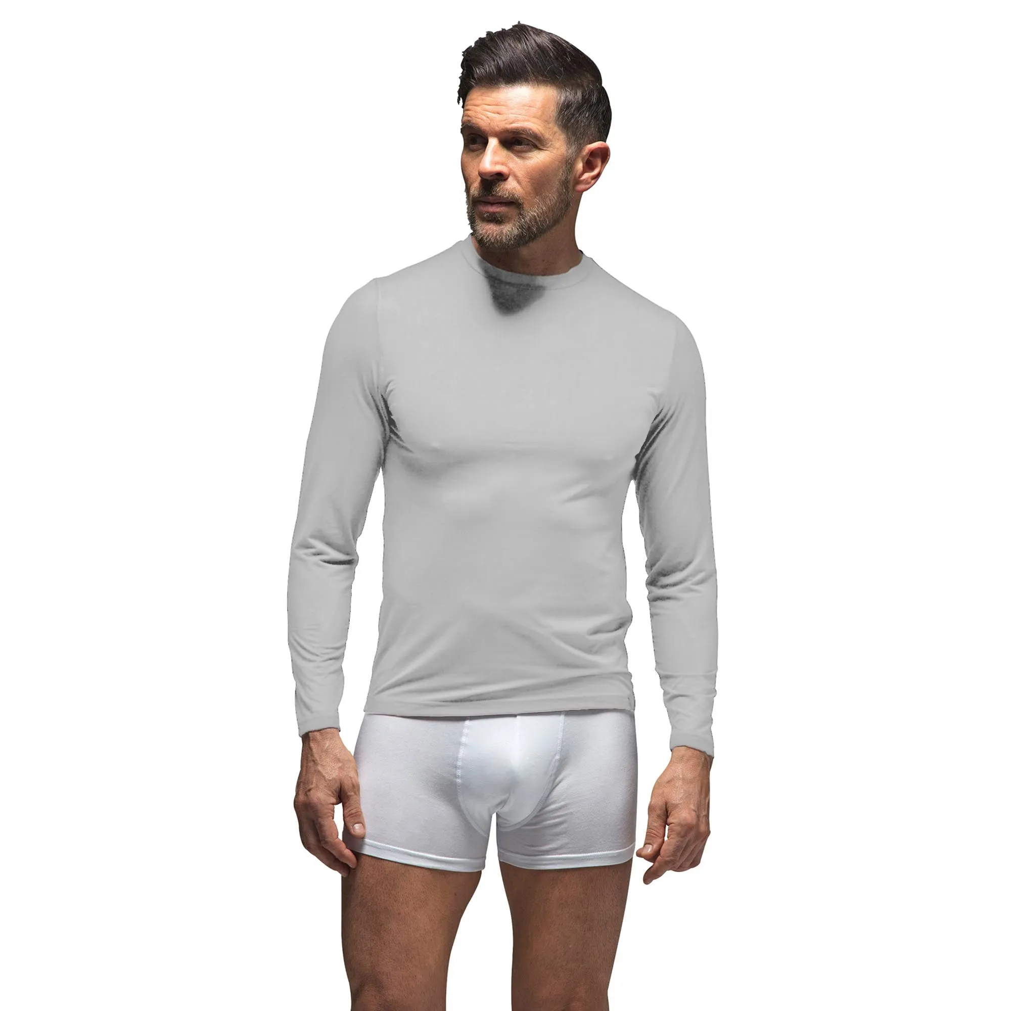 Men's Ultra Lite Long Sleeve Thermal Top | Fleece Lined Base Layer Top
