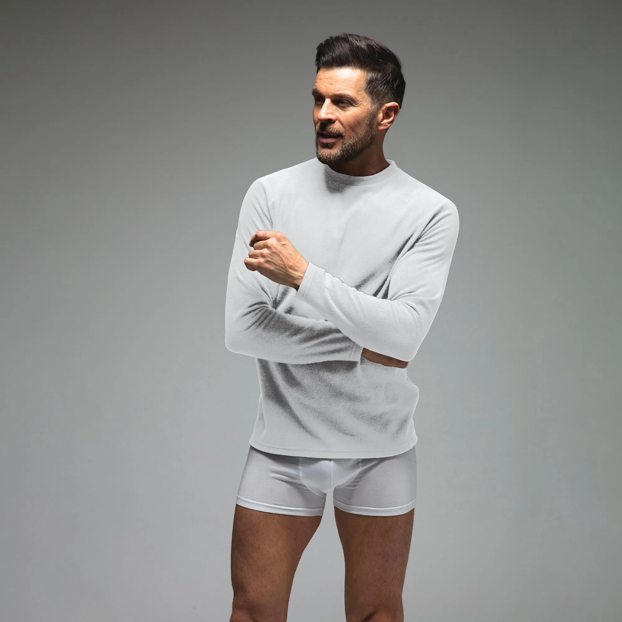Men's Ultra Lite Long Sleeve Thermal Top | Fleece Lined Base Layer Top