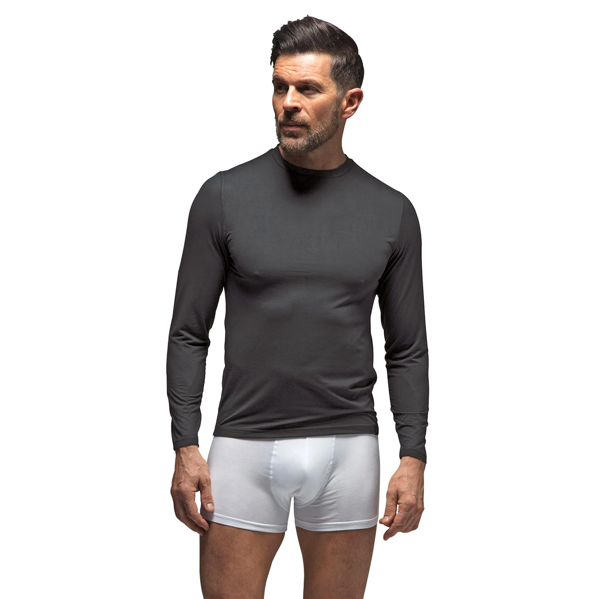 Men's Ultra Lite Long Sleeve Thermal Top | Fleece Lined Base Layer Top