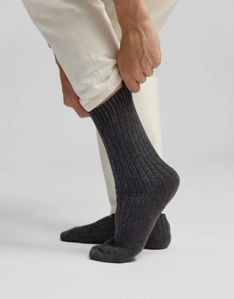 Merino Wool blend socks in navy